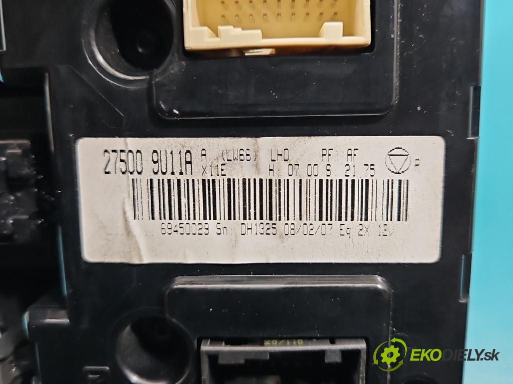 Nissan Note I 2006-2012 1.4 16V 88 HP manual 65 kW 1386 cm3 5- panel kúrenia 27500-9U11A