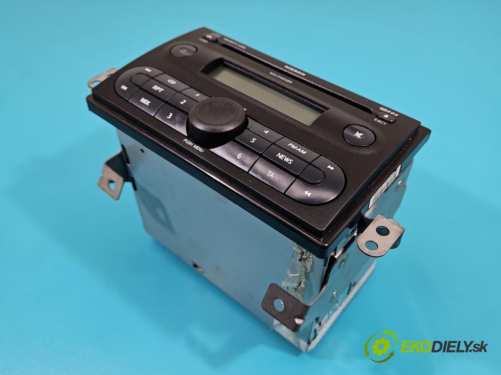 Nissan Note I 2006-2012 1.4 16V 88 HP manual 65 kW 1386 cm3 5- Radio originál 7645387318