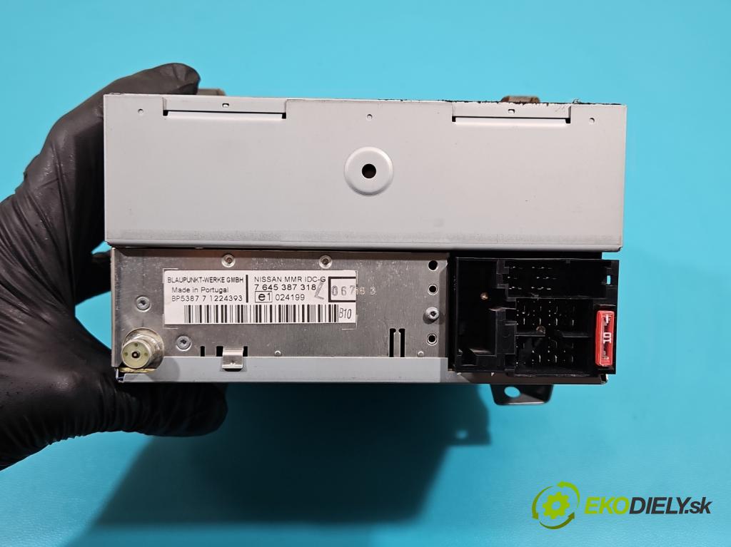 Nissan Note I 2006-2012 1.4 16V 88 HP manual 65 kW 1386 cm3 5- Radio originál 7645387318