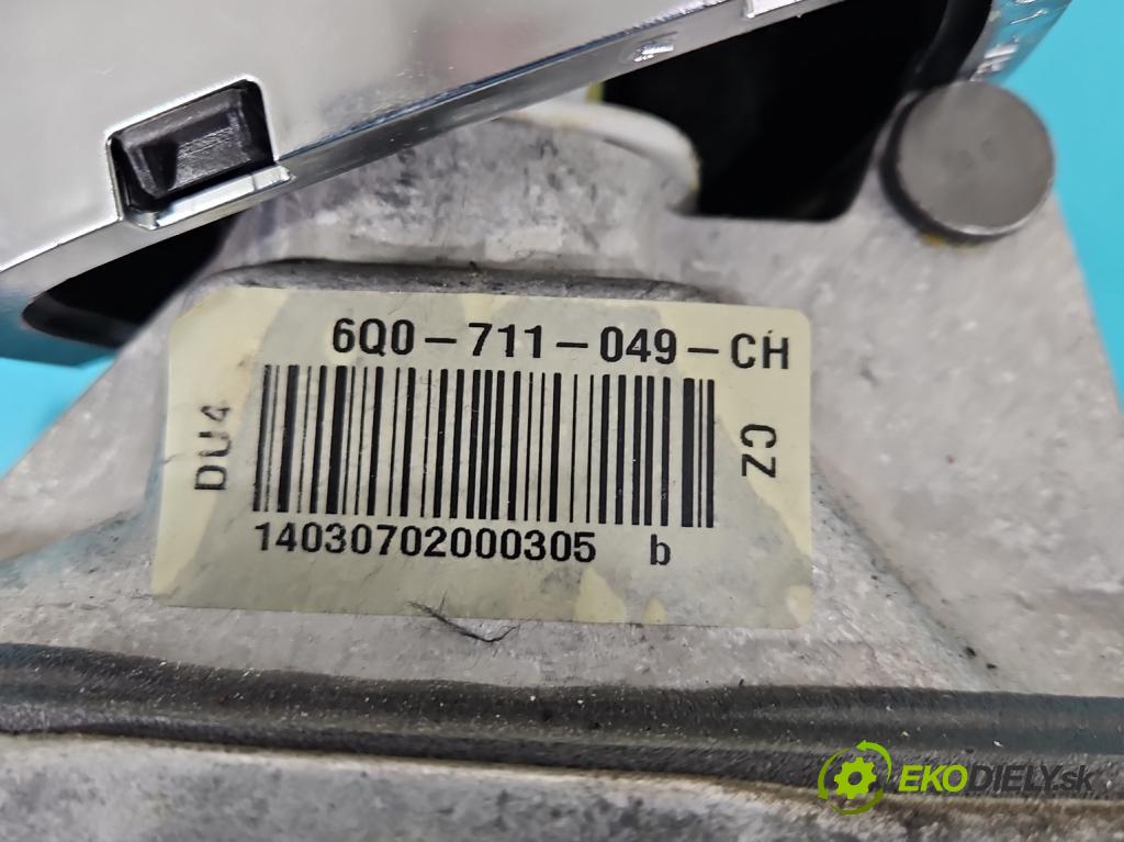 Vw Polo V 6R 2009-2017 1.2 16v 90 HP manual 66 kW 1197 cm3 5- Páka: Změny: stupeň,rýchlosť 6Q0711049CH (Rýchlostná páka (kulisa))