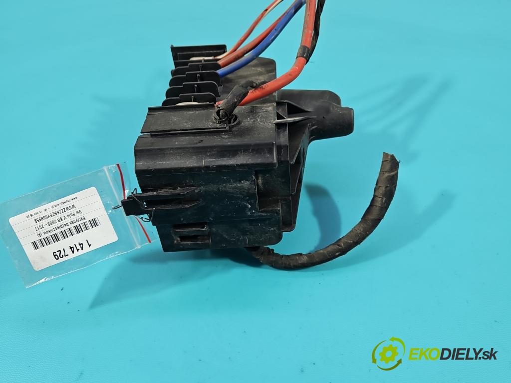 Vw Polo V 6R 2009-2017 1.2 16v 90 HP manual 66 kW 1197 cm3 5- skrinka poistka 6C0907361D (Poistková skrinka)