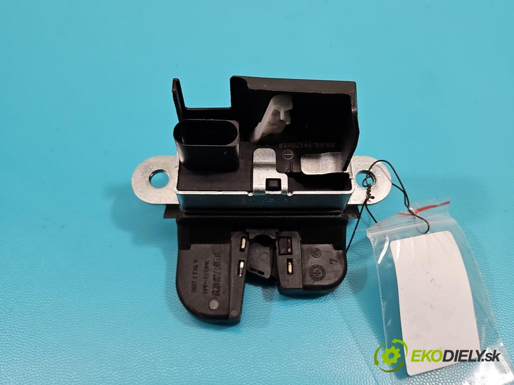 Vw Polo V 6R 2009-2017 1.2 16v 90 hp manual 66 kW 1197 cm3 5- zámek kufrových dveří zadní 6R0827505B