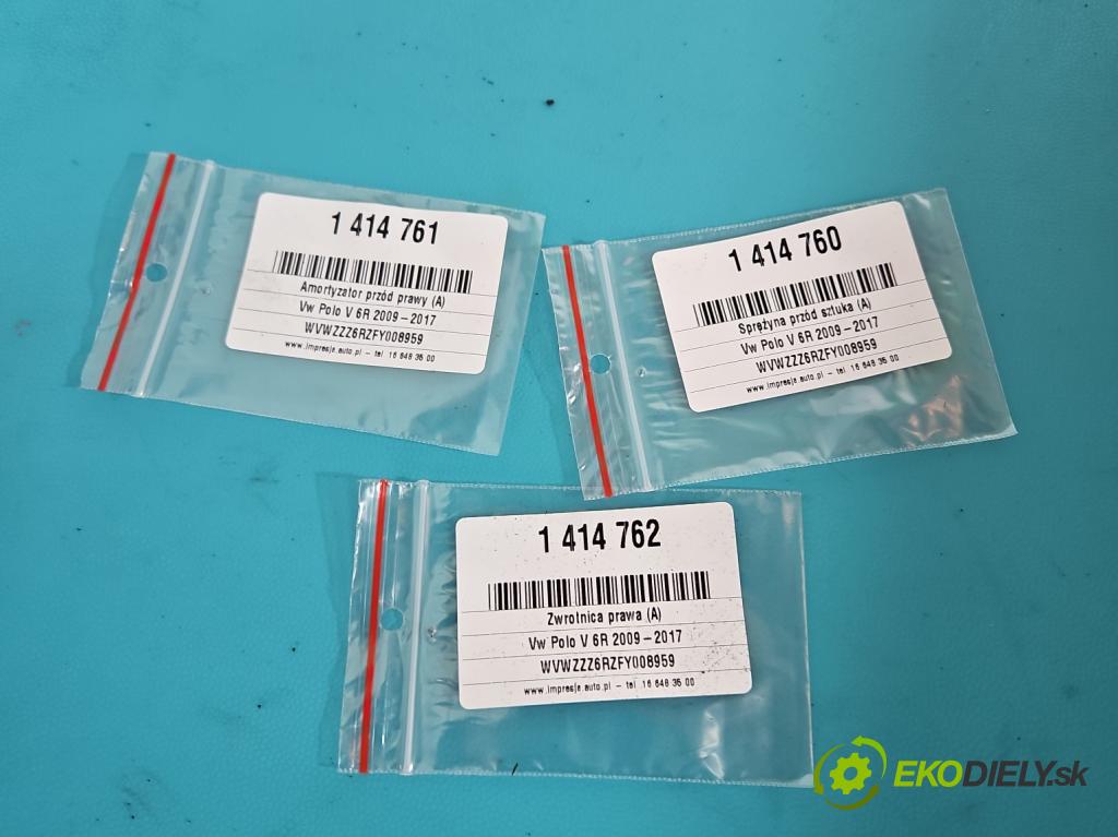 Vw Polo V 6R 2009-2017 1.2 16v 90 HP manual 66 kW 1197 cm3 5- náboj pravé  (Náboje)