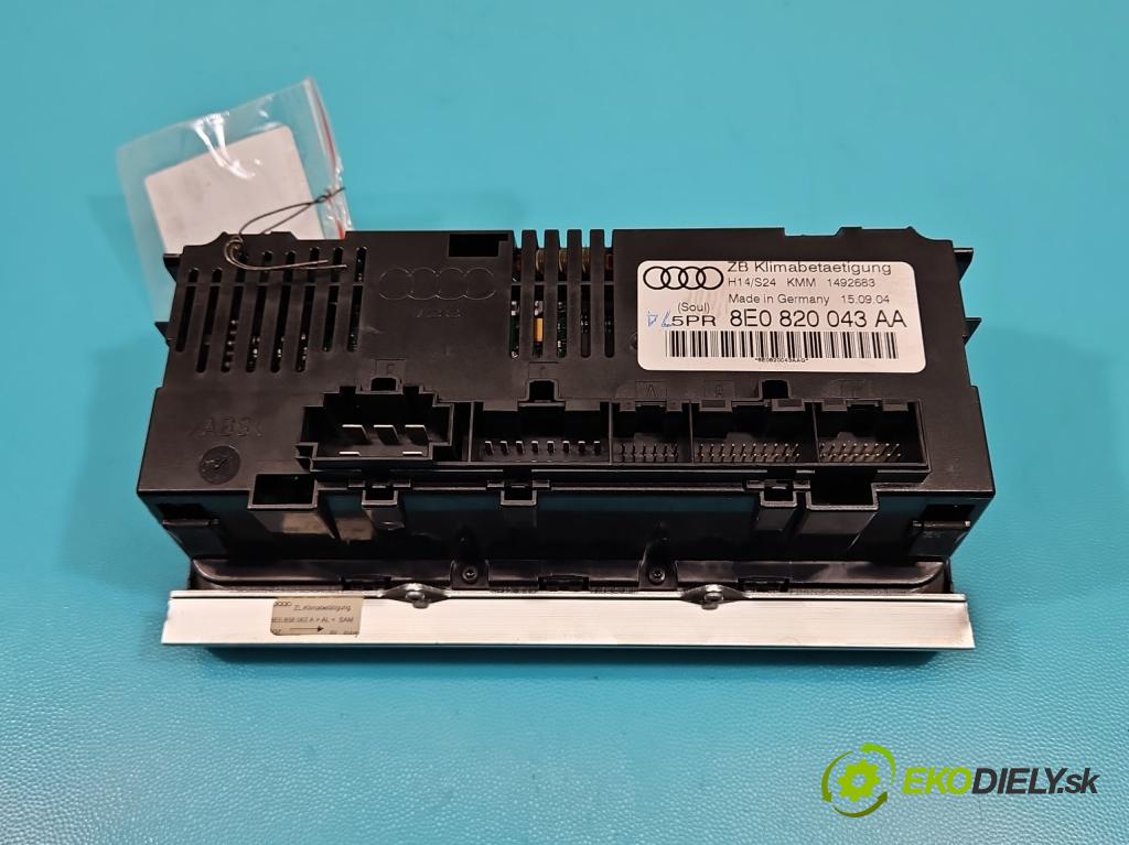 Audi A4 B6 2000-2004 1.9 TDI (AVF) 131 hp manual 96 kW 1896 cm3 4- palubní deska panel topení 8E0820043AA