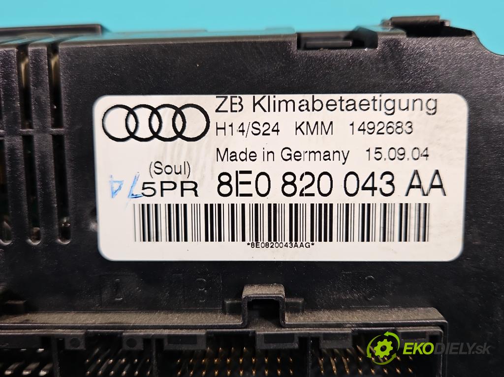Audi A4 B6 2000-2004 1.9 TDI (AVF) 131 hp manual 96 kW 1896 cm3 4- palubní deska panel topení 8E0820043AA