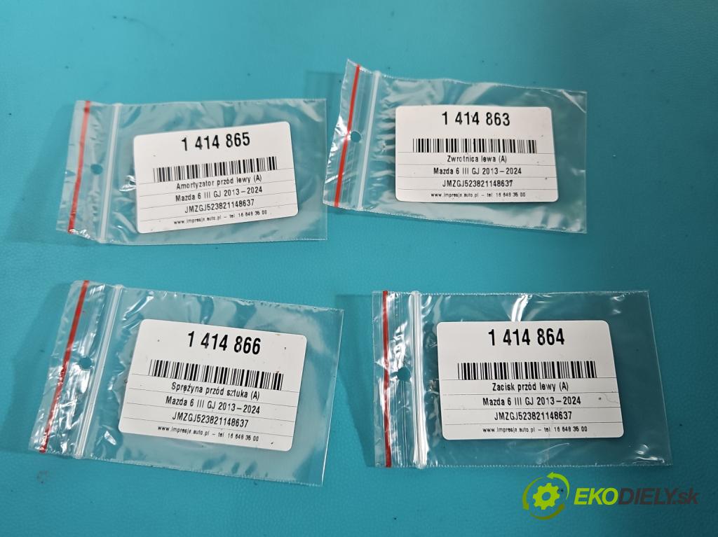 Mazda 6 III GJ 2013-2024 2.5 16V 192 HP automatic 141 kW 2488 cm3 4- náboj ľavé (Náboje)