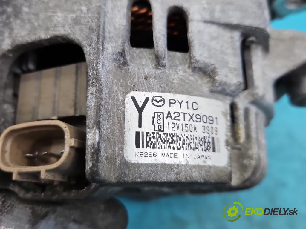 Mazda 6 III GJ 2013-2024 2.5 16V 192 HP automatic 141 kW 2488 cm3 4- Alternator A2TX9091 (Alternátory)