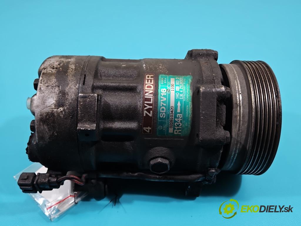 Vw Sharan I 1995-2010 1.9 TDI 110 HP manual 81 kW 1896 cm3 5- Kompresor: klimatizácie 1H0820803D (Kompresory klimatizácie)