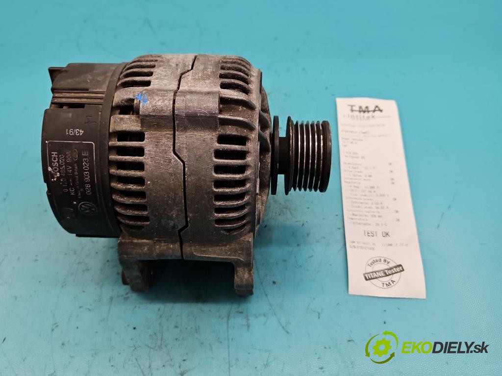 Vw Passat B3 1988-1993 1.9 td 75 HP manual 55 kW 1896 cm3 5- Alternator 0120485020 (Alternátory)