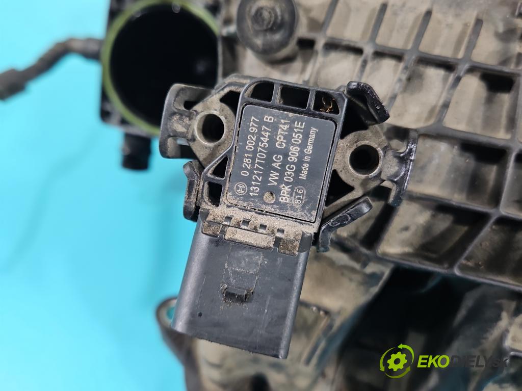 Vw Polo V 6R 2009-2017 1.2 16v 90 HP manual 66 kW 1197 cm3 5- zvod nasávací 04E129711E (Sacie potrubia)