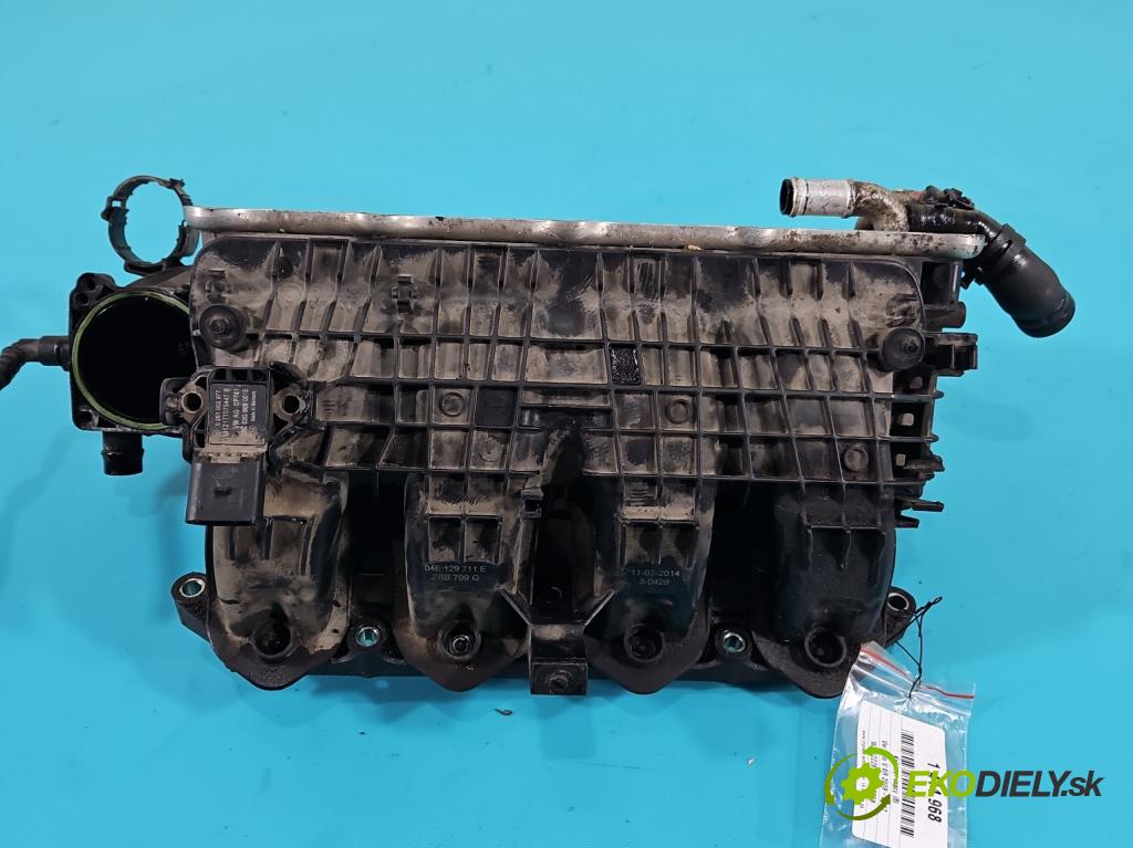 Vw Polo V 6R 2009-2017 1.2 16v 90 HP manual 66 kW 1197 cm3 5- zvod nasávací 04E129711E (Sacie potrubia)