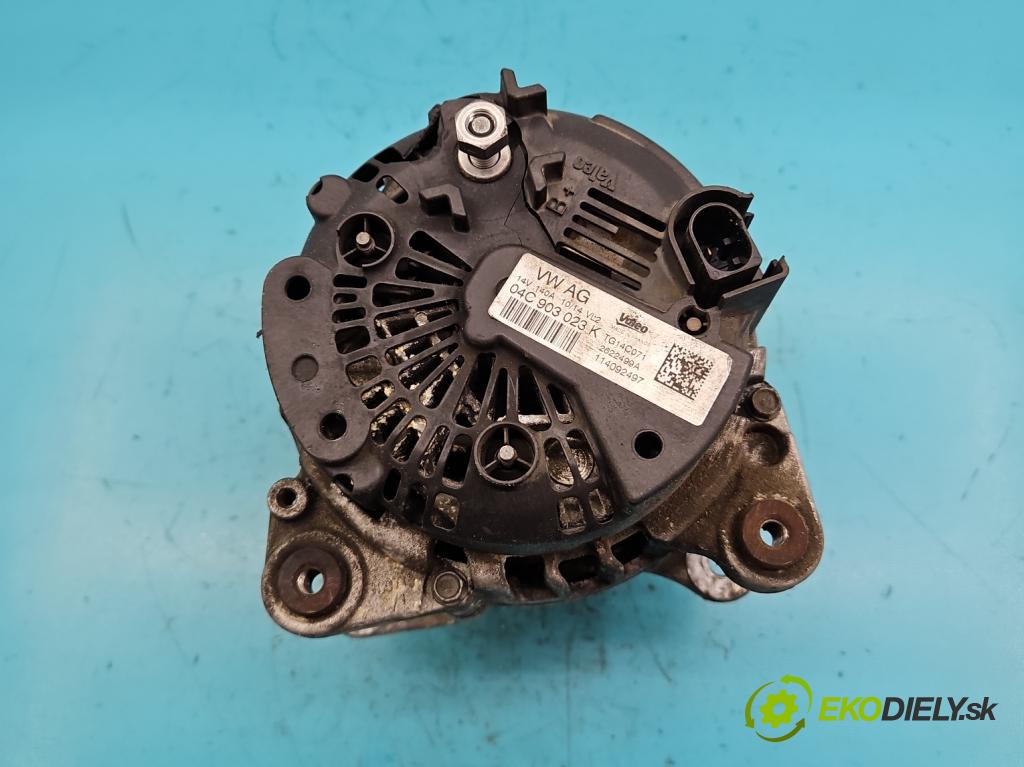 Vw Polo V 6R 2009-2017 1.2 16v 90 HP manual 66 kW 1197 cm3 5- Alternator 04C903023K (Alternátory)