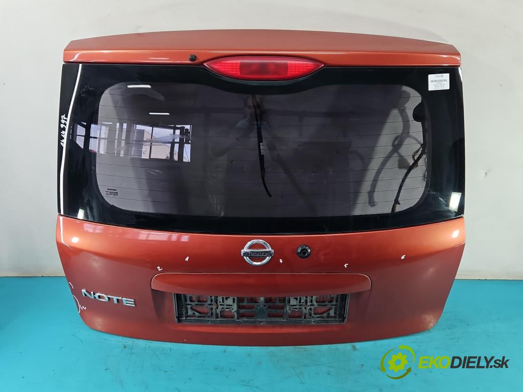 Nissan Note I 2006-2012 1.4 16V 88 hp manual 65 kW 1386 cm3 5- zadní kufrové dveře  (Zadní kapoty)
