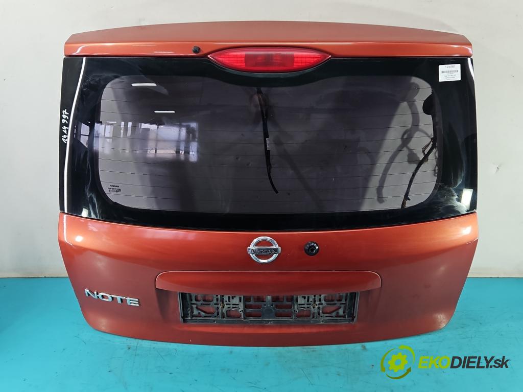 Nissan Note I 2006-2012 1.4 16V 88 hp manual 65 kW 1386 cm3 5- zadní kufrové dveře  (Zadní kapoty)