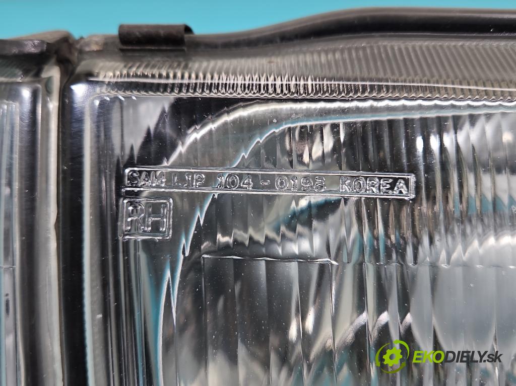 Daewoo Tico 0.8b 41 HP manual 30 kW 796 cm3 5- Reflektor: pravý  (Pravé)