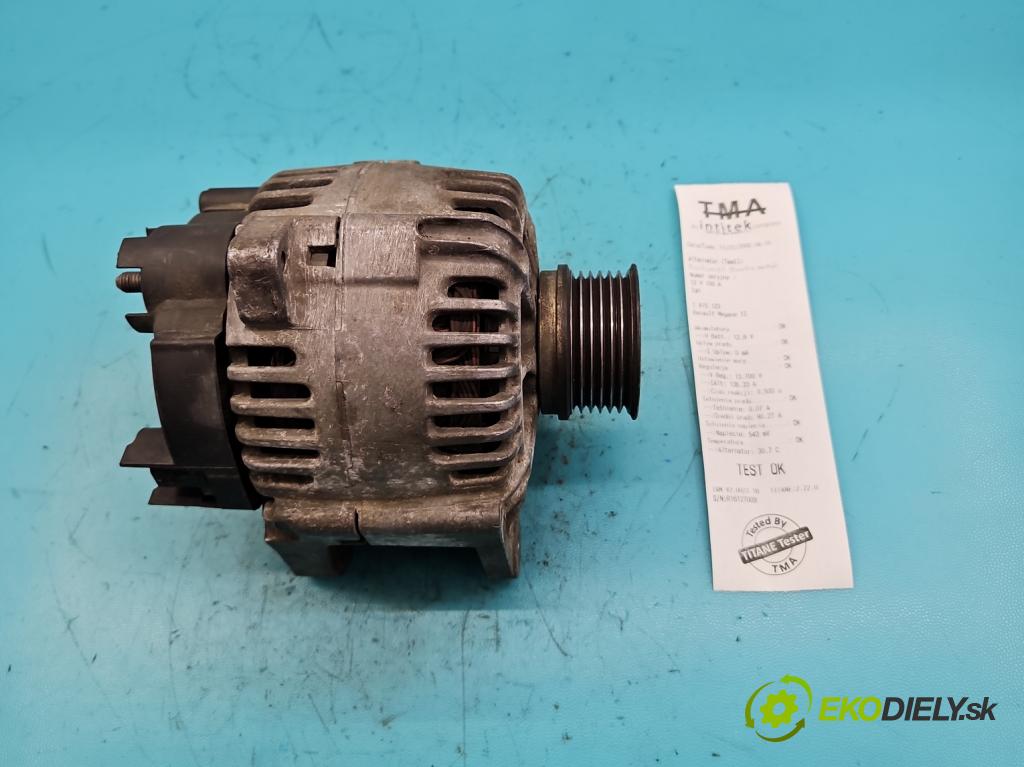 Renault Megane II 2003-2008 1.6 16V 111KM manual 82 kW 1598 cm3 4- Alternator 8200667619 (Alternátory)