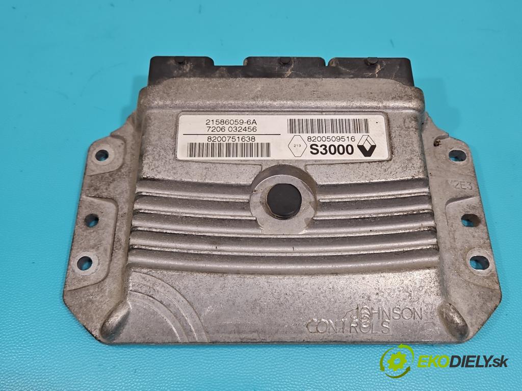 Renault Megane II 2003-2008 1.6 16V 111KM manual 82 kW 1598 cm3 4- riadiaca jednotka motora 8200509516