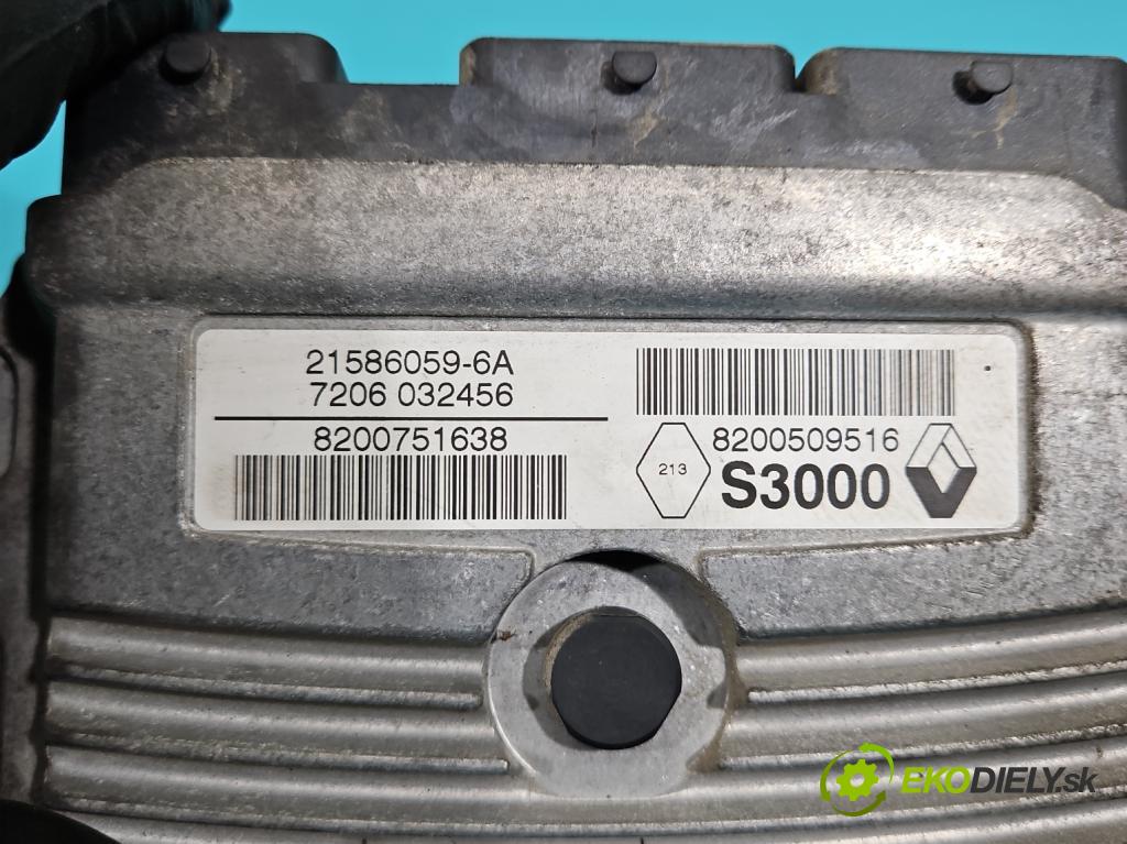 Renault Megane II 2003-2008 1.6 16V 111KM manual 82 kW 1598 cm3 4- riadiaca jednotka motora 8200509516