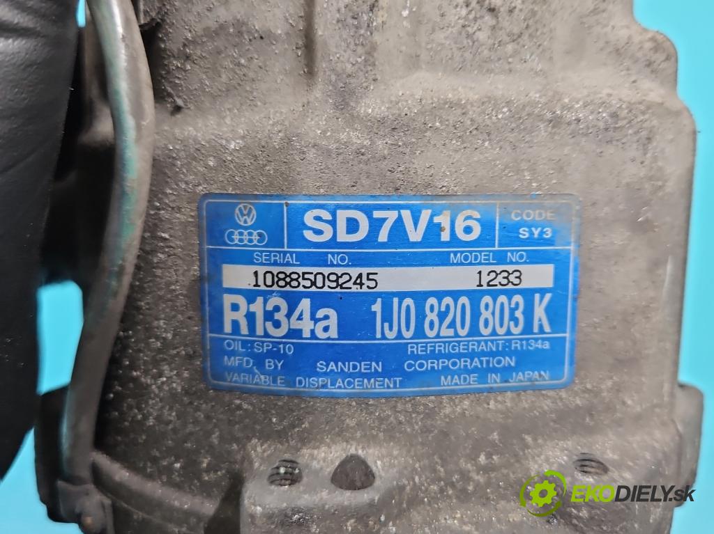 Skoda Octavia I 1996-2010 2.0 8V 116 HP manual 85 kW 1984 cm3 5- Kompresor: klimatizácie 1J0820803K (Kompresory klimatizácie)