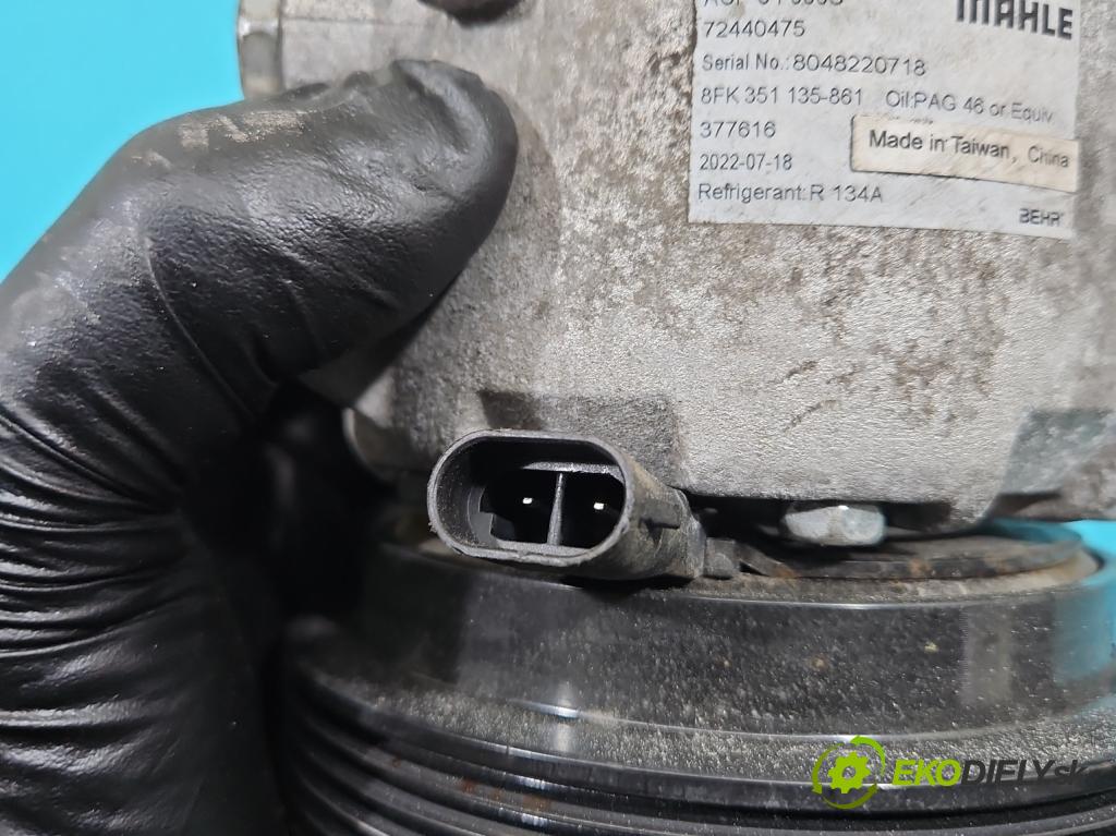 Renault Scenic II 2003-2009 1.6 16v 113 HP manual 83 kW 1598 cm3 5- Kompresor: klimatizácie 8FK351135-861 (Kompresory klimatizácie)