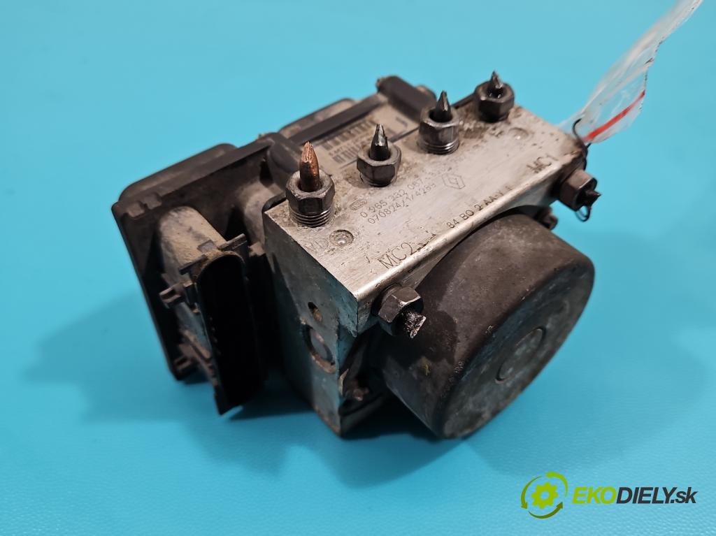 Renault Megane II 2003-2008 1.6 16V 111KM manual 82 kW 1598 cm3 4- čerpadlo abs 0265800519 (Pumpy ABS)