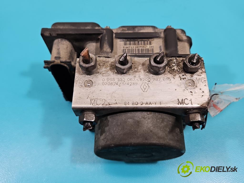 Renault Megane II 2003-2008 1.6 16V 111KM manual 82 kW 1598 cm3 4- čerpadlo abs 0265800519 (Pumpy ABS)