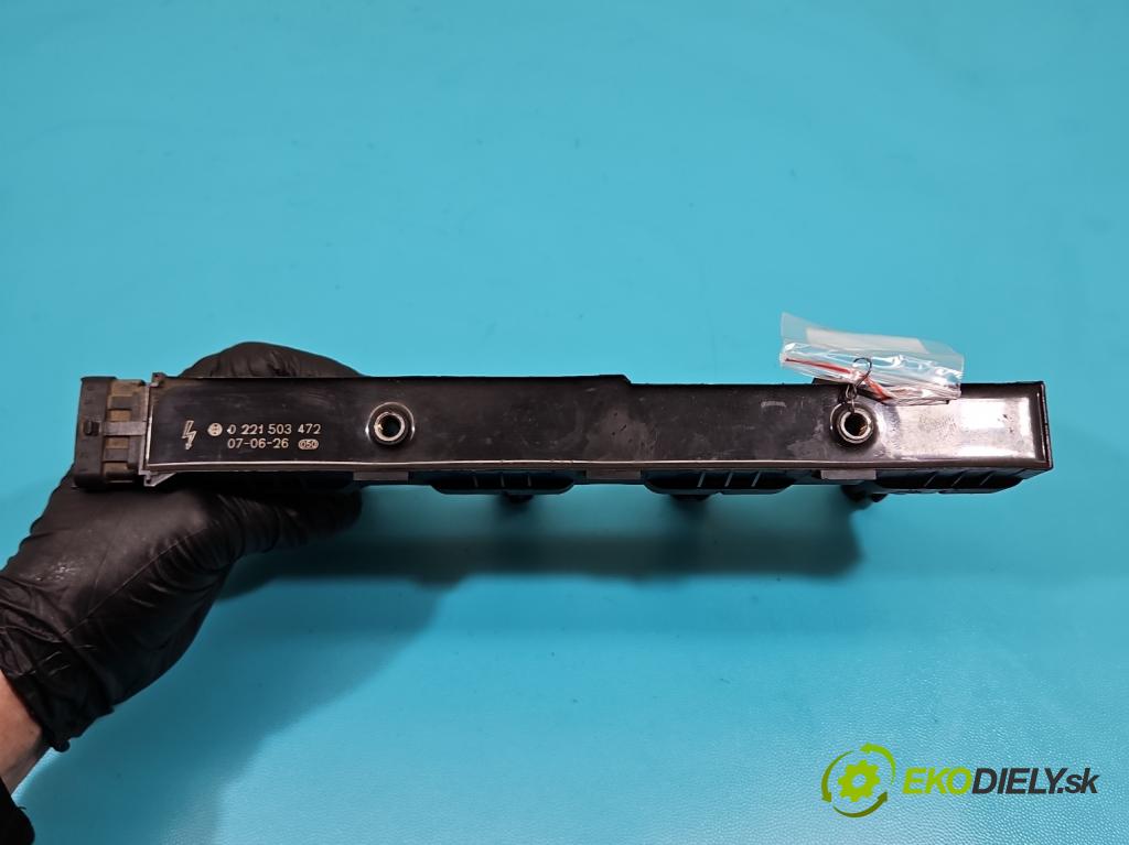 Opel Corsa C 2000-2006 1.2 16V 75 HP manual 55 kW 1199 cm3 3- cievka zapaľovacia 0221503472 (Zapaľovacie cievky, moduly)