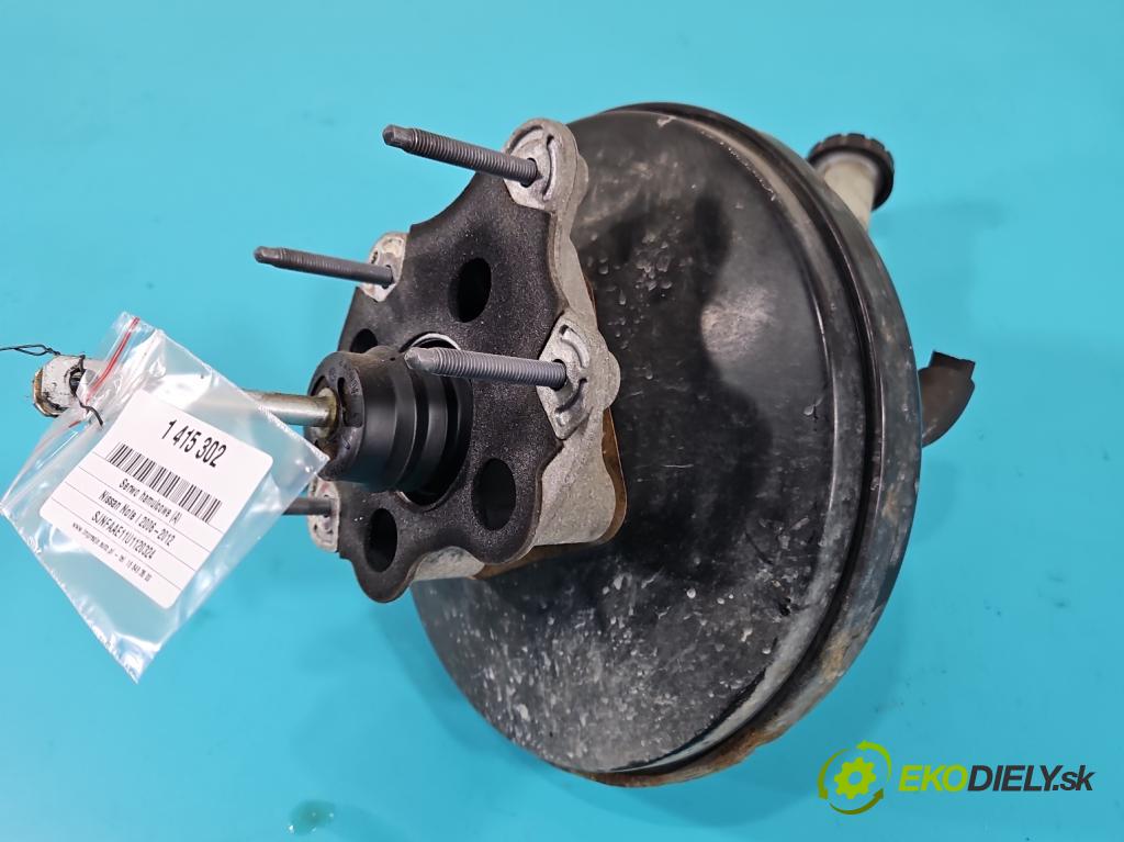 Nissan Note I 2006-2012 1.4 16V 88 HP manual 65 kW 1386 cm3 5- servo brzdové 8200123844