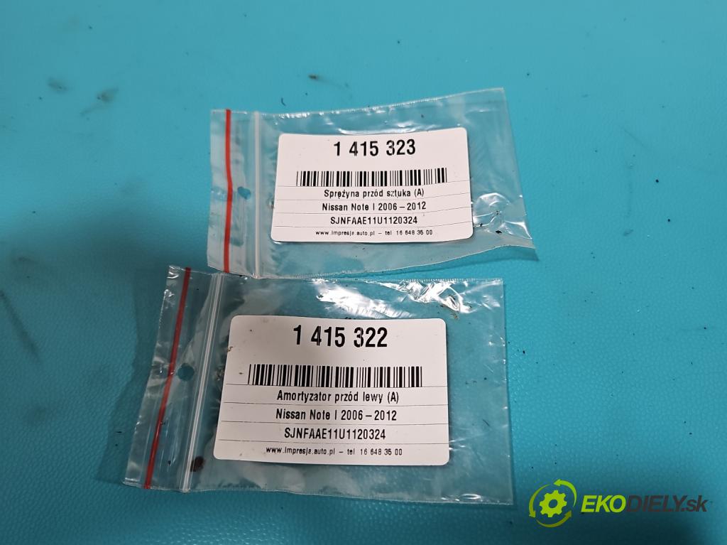 Nissan Note I 2006-2012 1.4 16V 88 HP manual 65 kW 1386 cm3 5- tlmič predné ľavý  (Ostatné)