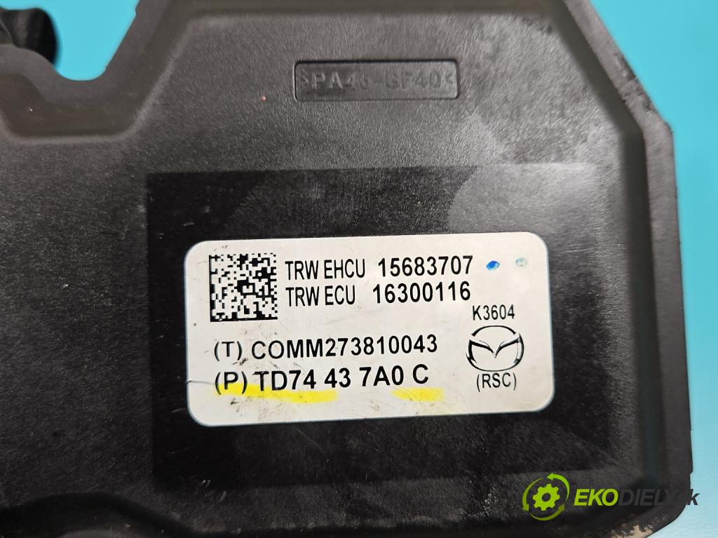 Mazda CX-9 2006-2015 3.7 V6 273KM: automatic 201 kW 3726 cm3 5- čerpadlo abs TD74437A0C (Pumpy ABS)