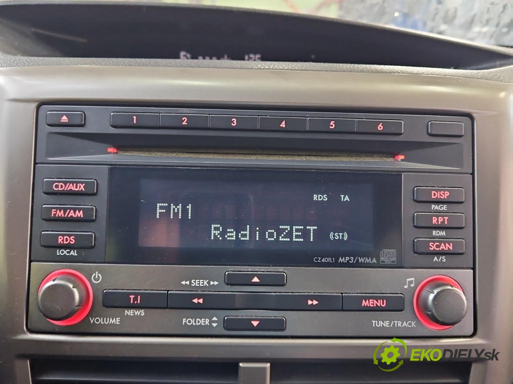 Subaru Impreza III GH 2007-2012 1.5 boxer 107 HP manual 79 kW 1498 cm3 5- Radio originál 86201FG400