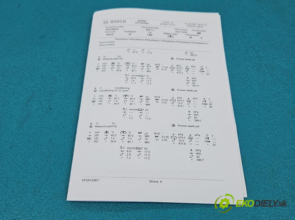 Vw Golf IV 1997-2003 1.9 tdi 101 HP manual 74 kW 1896 cm3 5- vstrekovacie čerpadlo 0414720215 (Vstrekovač paliva)