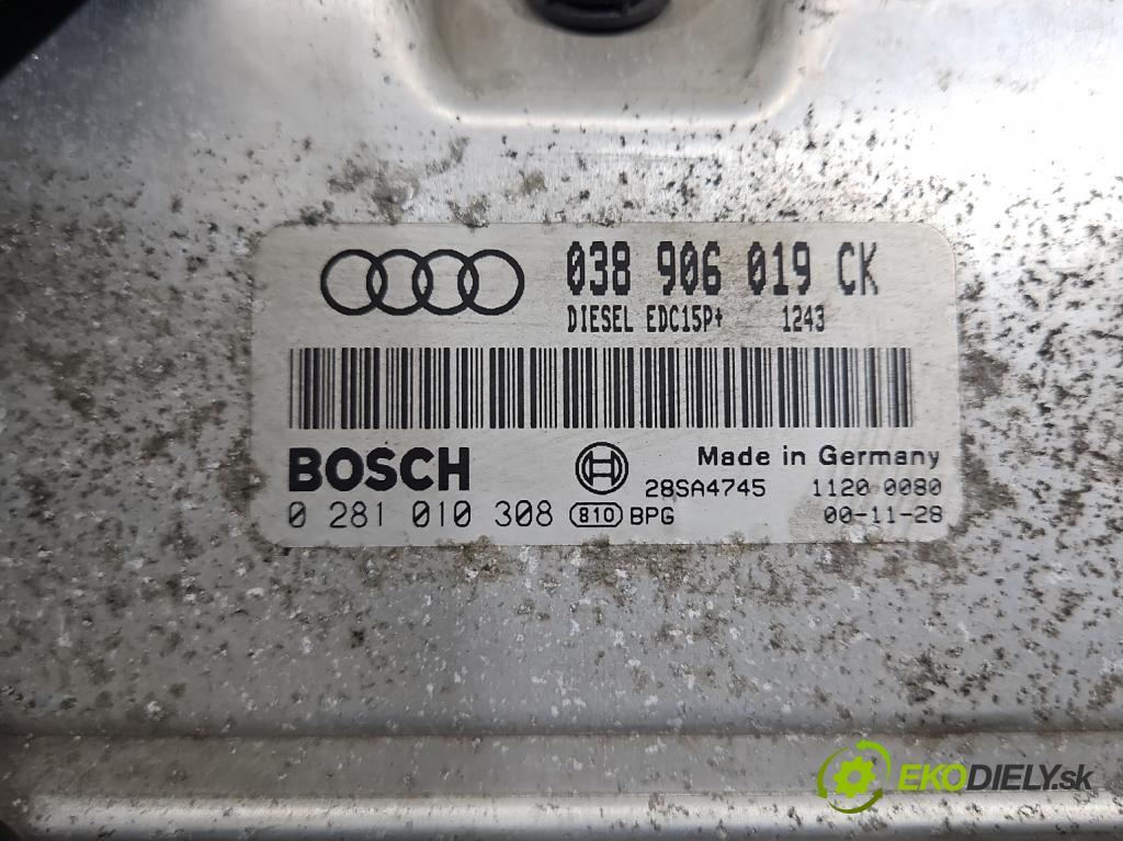 Audi A3 8L 1996-2003 1.9 TDI 131 HP manual 96 kW 1896 cm3 3- riadiaca jednotka motora 038906019CK