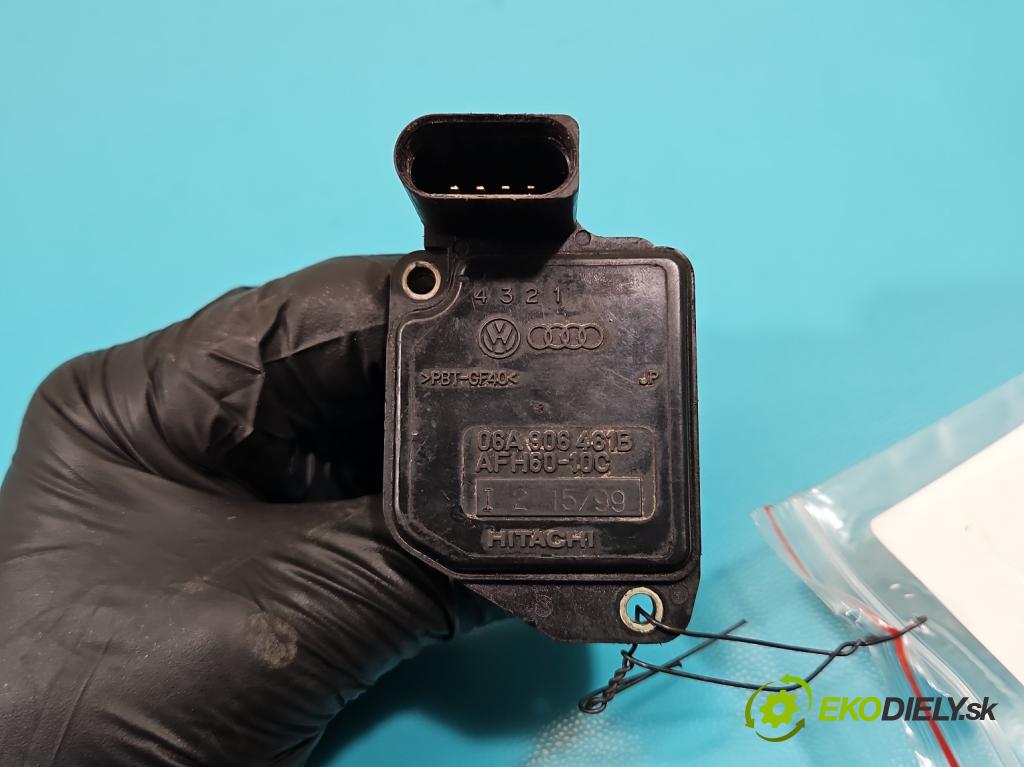 Vw Golf IV 1997-2003 1.6b 101 HP manual 74 kW 1598 cm3 3- průtokoměr: 06A906461B (Váhy vzduchu)