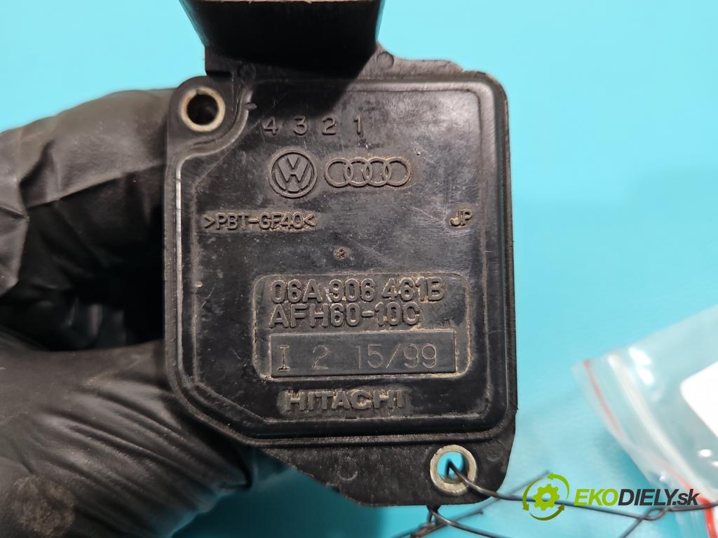 Vw Golf IV 1997-2003 1.6b 101 HP manual 74 kW 1598 cm3 3- průtokoměr: 06A906461B (Váhy vzduchu)