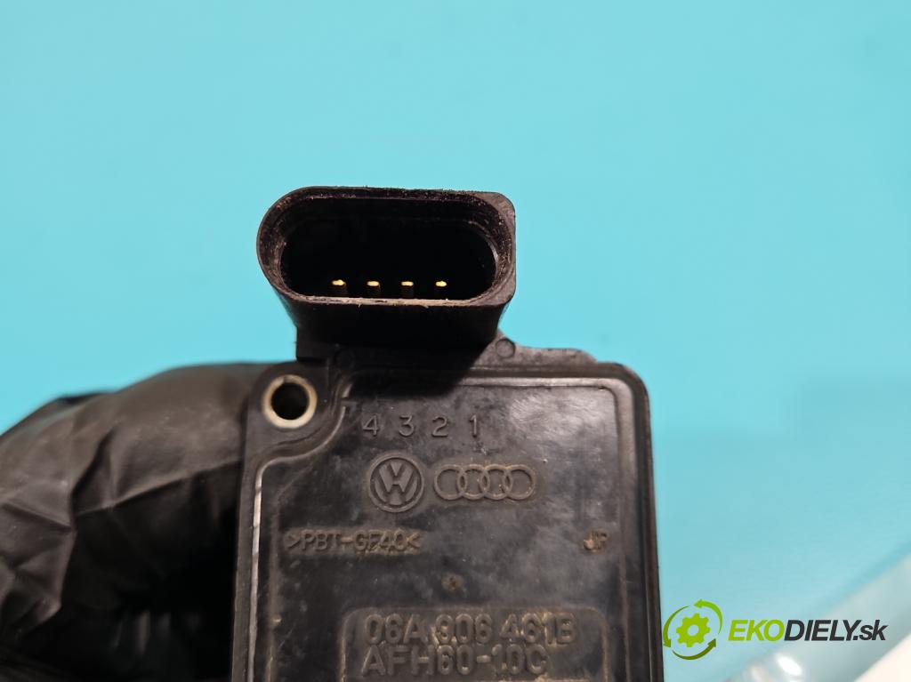 Vw Golf IV 1997-2003 1.6b 101 HP manual 74 kW 1598 cm3 3- průtokoměr: 06A906461B (Váhy vzduchu)