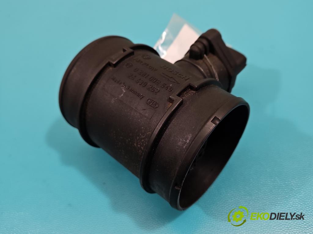 Opel Combo C 2001-2011 1.7 CDTI 101 HP manual 74 kW 1686 cm3 5- průtokoměr: 0281002549 (Váhy vzduchu)