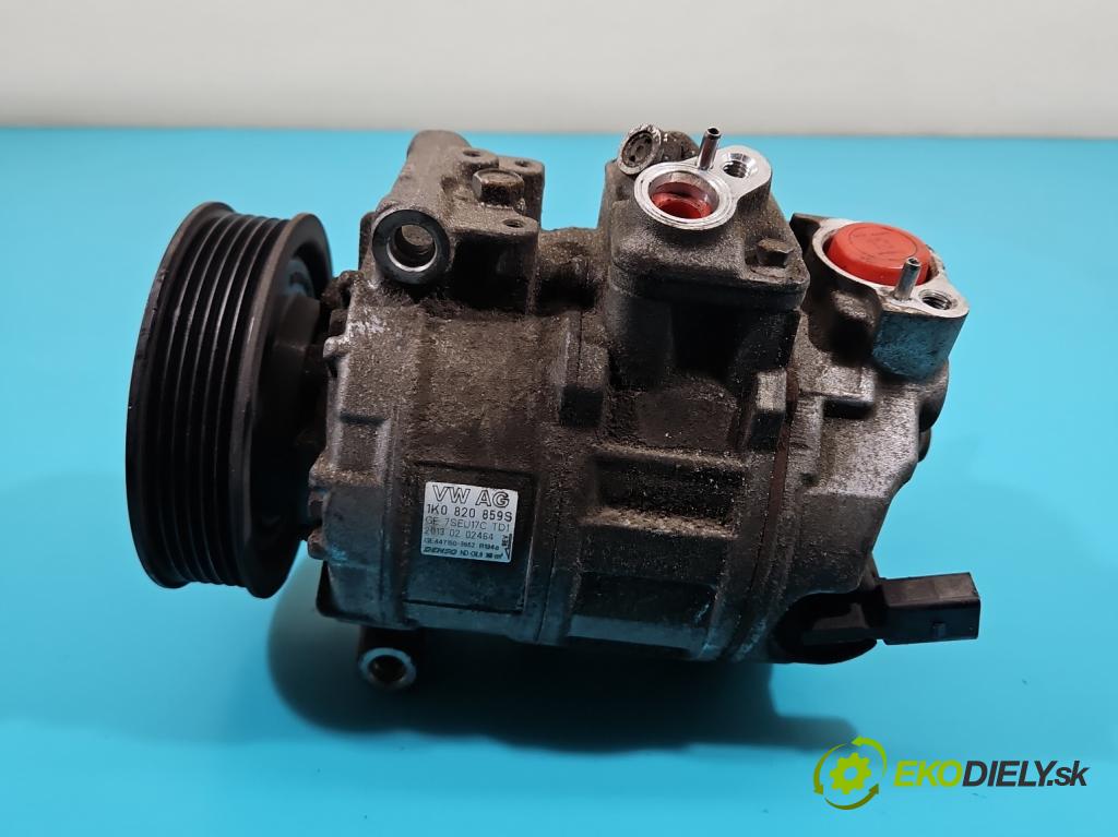 Vw Touran I 2003-2015 1.4 tsi 140 HP manual 103 kW 1390 cm3 5- Kompresor: klimatizácie 1K0820859S (Kompresory klimatizácie)