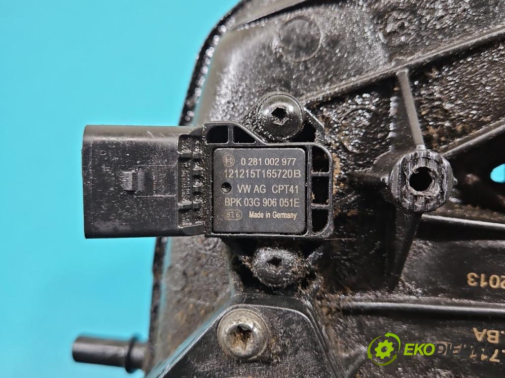 Vw Touran I 2003-2015 1.4 tsi 140 HP manual 103 kW 1390 cm3 5- zvod nasávací 03C129711AE (Sacie potrubia)