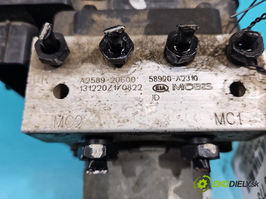 Kia Ceed II 2012-2018 1.6 CRDI 110 HP manual 81 kW 1582 cm3 5- čerpadlo abs A2589-20600 (Pumpy ABS)