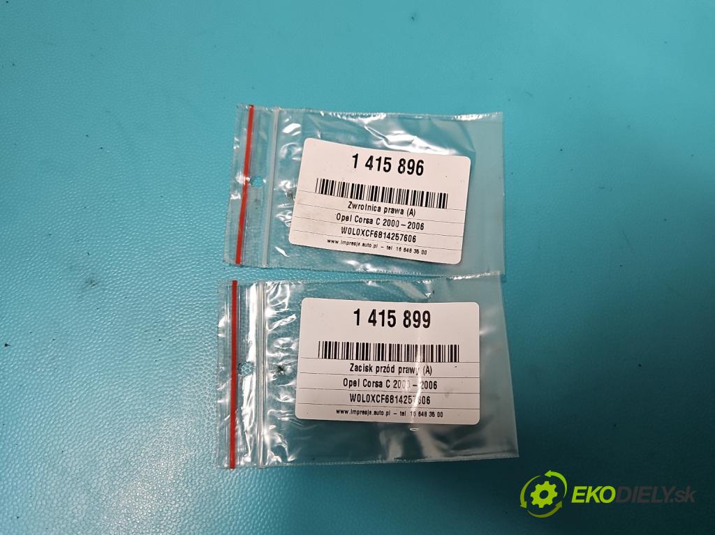 Opel Corsa C 2000-2006 1.0 12V 58 HP manual 43 kW 973 cm3 5- náboj pravé  (Náboje)