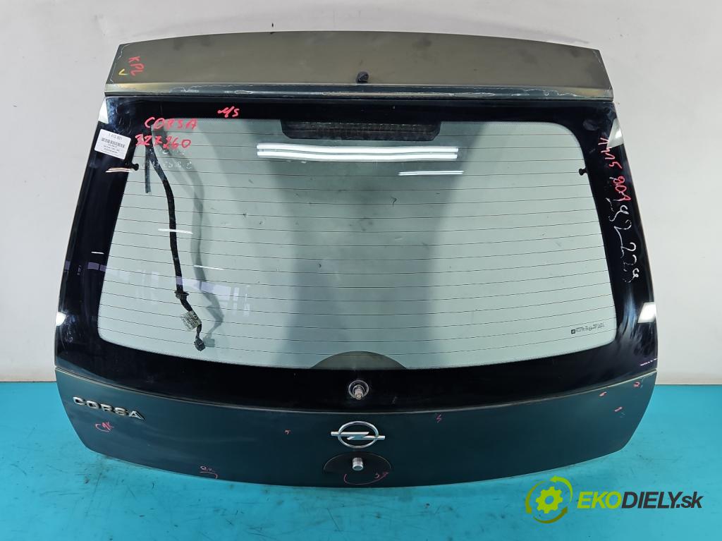 Opel Corsa C 2000-2006 1.0 12V 58 hp manual 43 kW 973 cm3 5- zadní kufrové dveře  (Zadní kapoty)