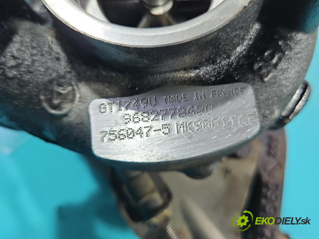 Citroen C5 II 2008-2017 2.0 hdi 140 hp manual 103 kW 1997 cm3 4- Turbodmychadlo 756047-5 (Turbodúchadla (kompletní))