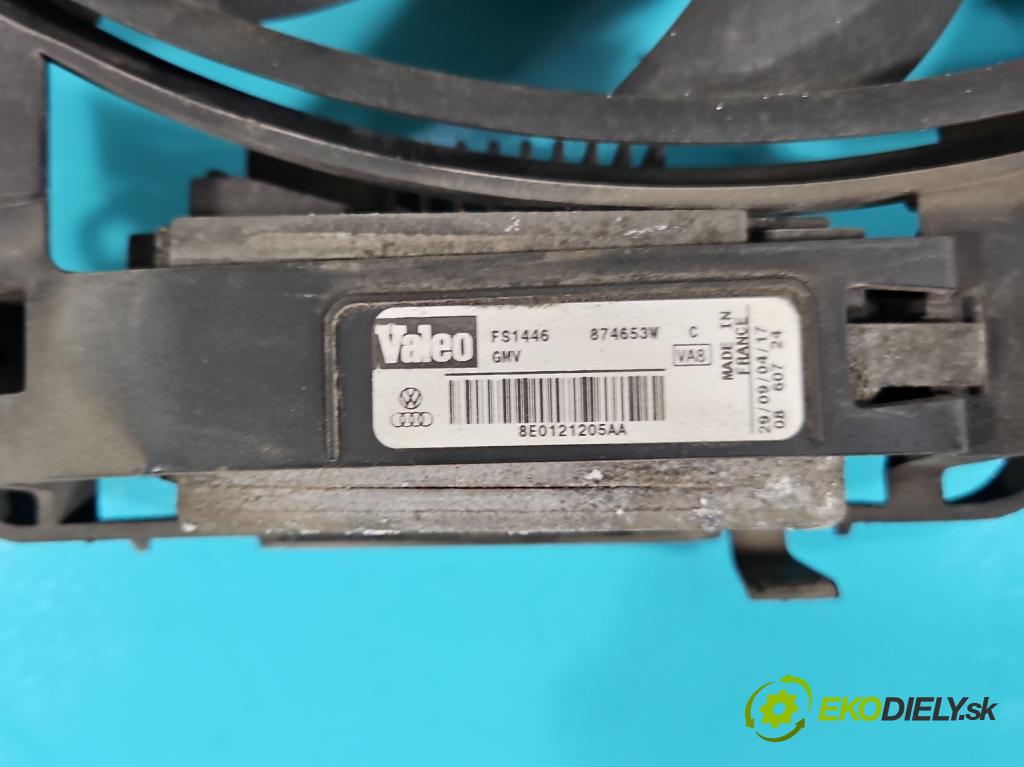 Audi A4 B6 2000-2004 1.9 TDI (AVF) 131 HP manual 96 kW 1896 cm3 4- Ventilátor chladiča 8E0121205AA