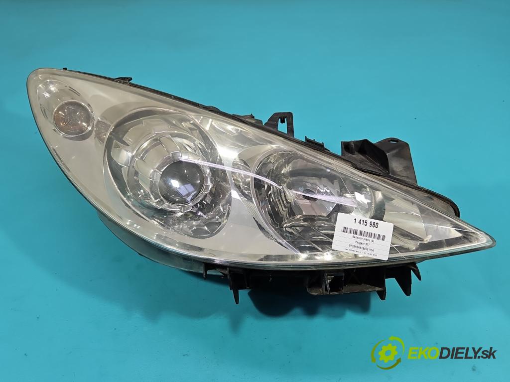 Peugeot 307 1.6 HDI 90 HP manual 66 kW 1560 cm3 5- Reflektor: pravý 9655764280 (Pravé)