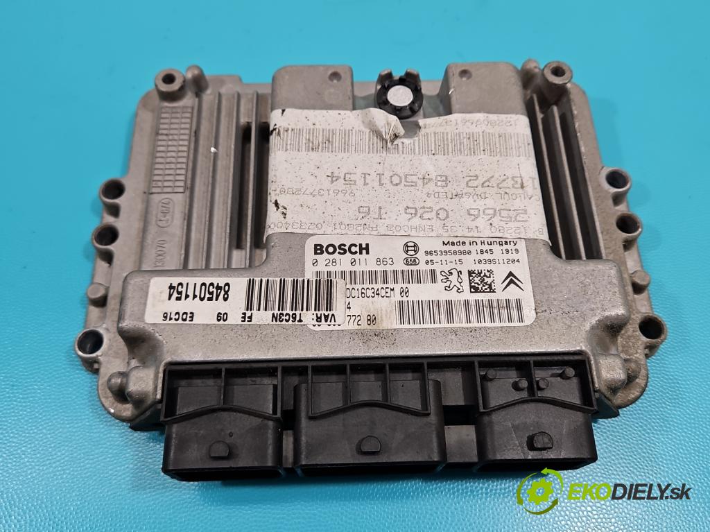 Peugeot 307 1.6 HDI 90 HP manual 66 kW 1560 cm3 5- riadiaca jednotka motora 0281011863