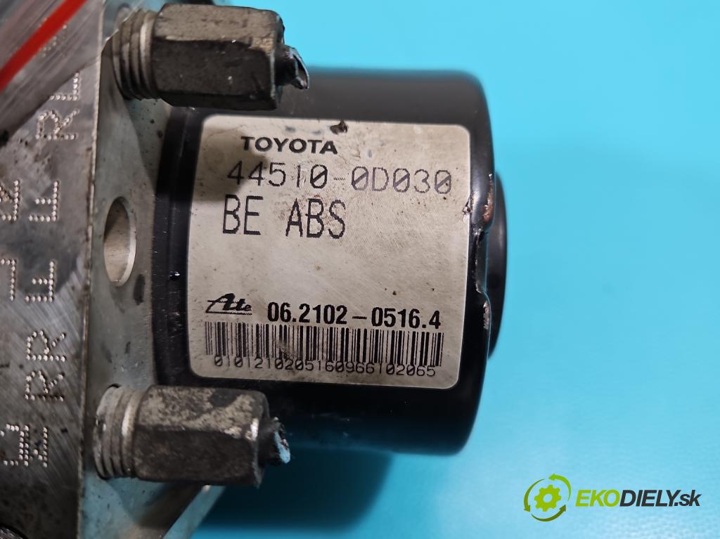 Toyota Yaris II 2005-2011 1.4 D4D 90 HP manual 66 kW 1364 cm3 5- čerpadlo abs 44510-0D030 (Pumpy ABS)