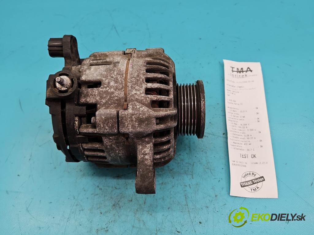 Toyota Yaris II 2005-2011 1.4 D4D 90 HP manual 66 kW 1364 cm3 5- Alternator 27060-0N011 (Alternátory)