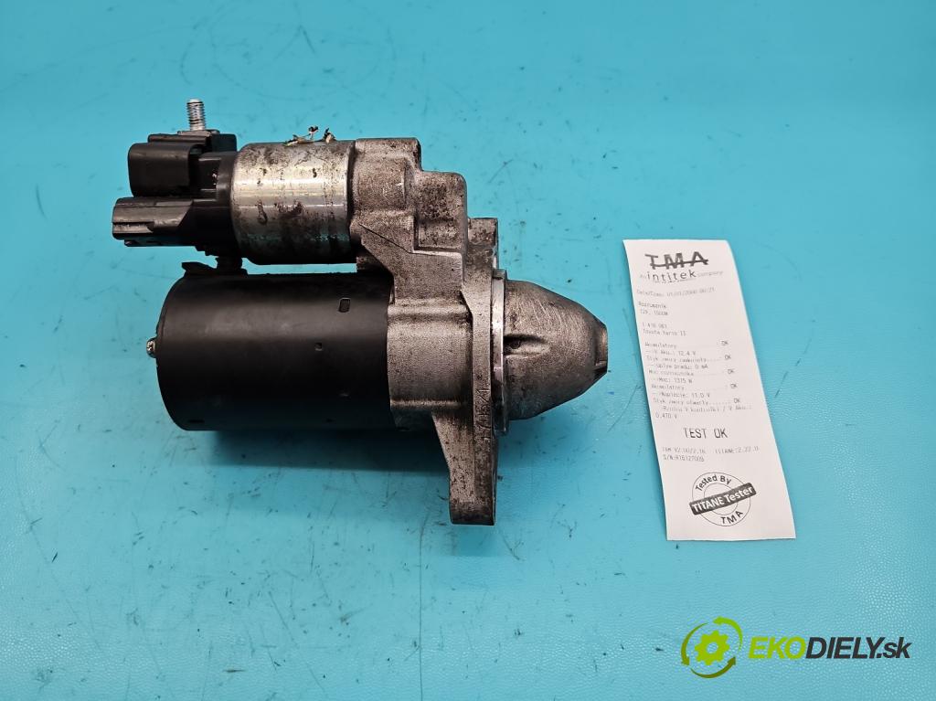 Toyota Yaris II 2005-2011 1.4 D4D 90 HP manual 66 kW 1364 cm3 5- štartér 0001107441 (Štartéry)