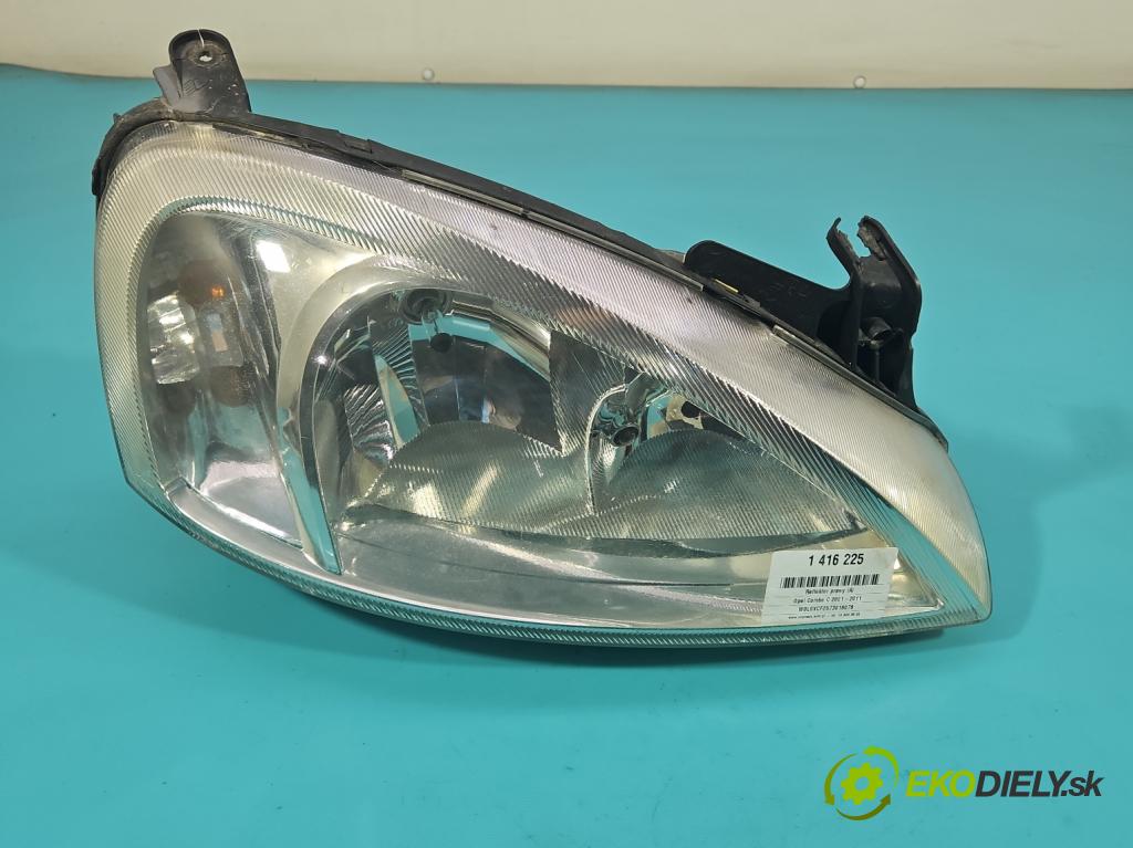 Opel Combo C 2001-2011 1.7 CDTI 101 HP manual 74 kW 1686 cm3 5- Reflektor: pravý 0301172208 (Pravé)